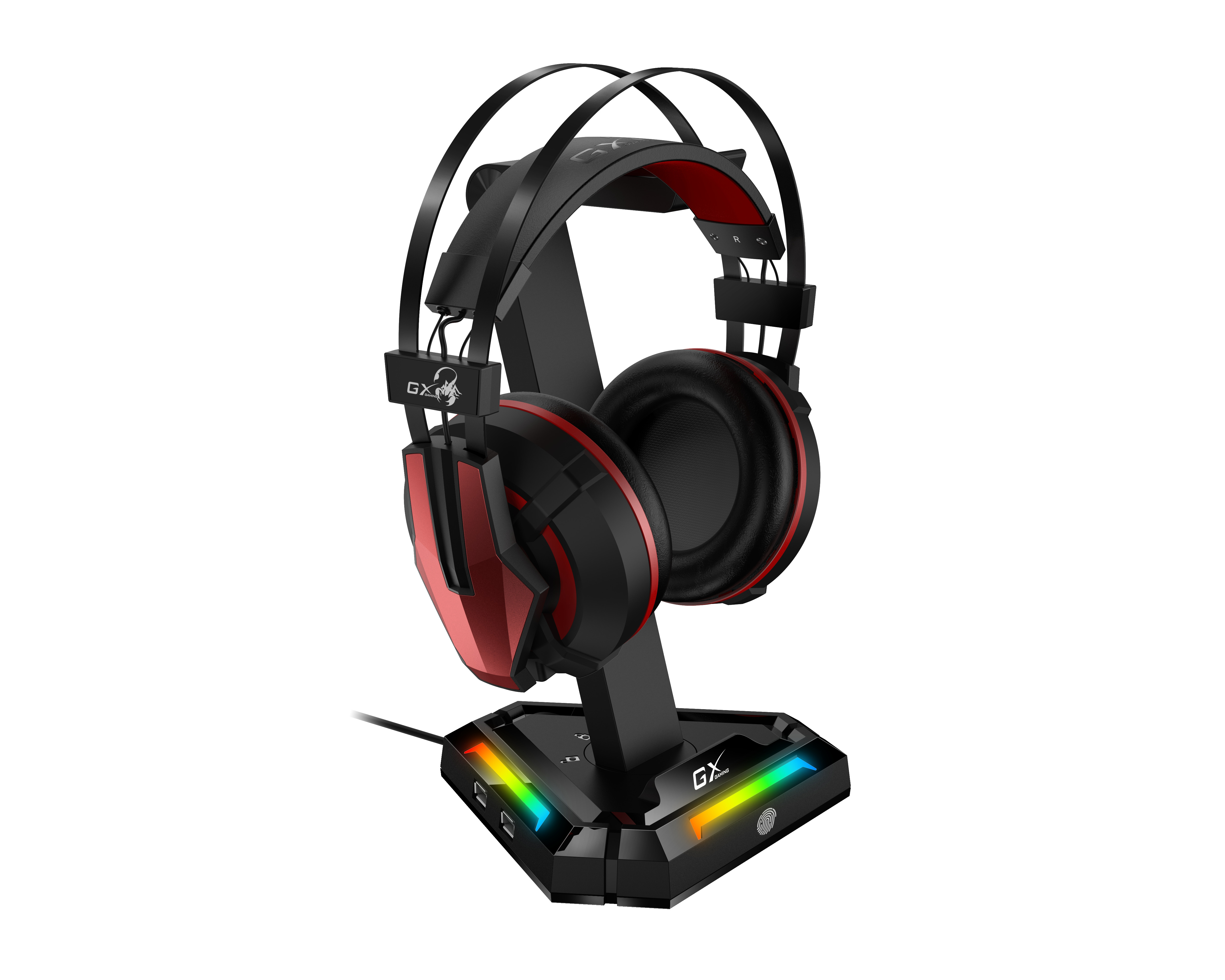 Genius Gaming Headphone LED Stand with USB Hub GX-UH100