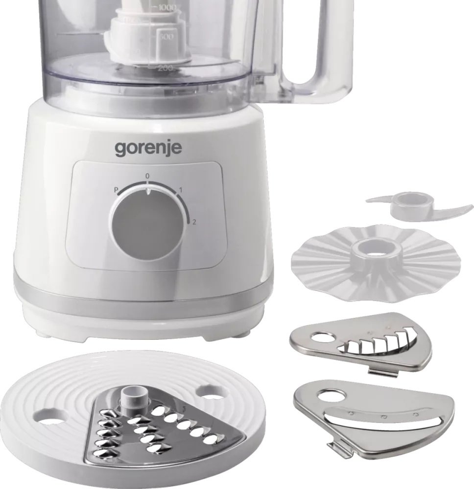 Gorenje Kitchen Blender Food Processor 800W with 5 attachments SB801W White/Inox