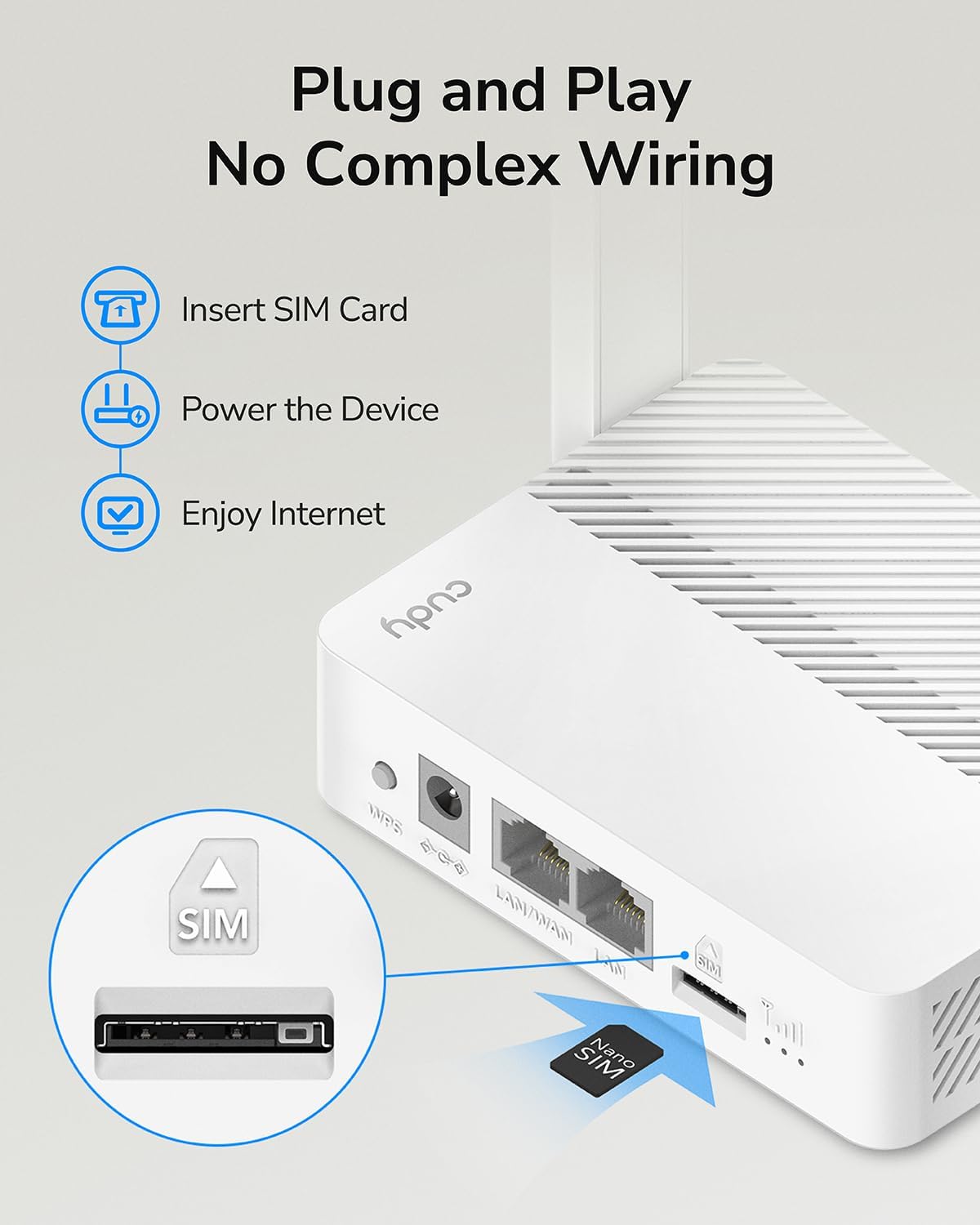 Cudy LT300 4G LTE WiFi Router
