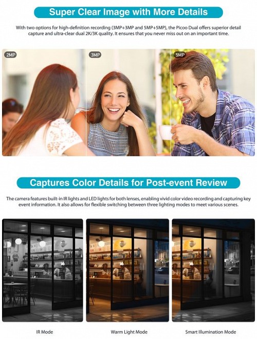 Dahua IP 5.0MP Wifi PT Dome Dual Illumination P5D-5F-PV