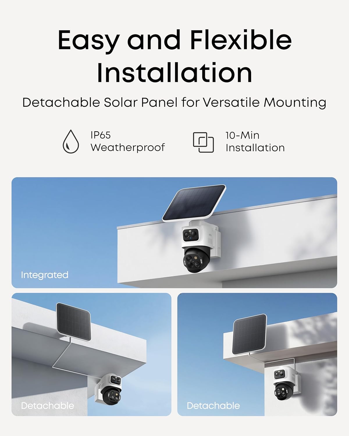 Anker Eufy Security Camera Kit S4 2 x 4K PTZ + Solar Panel + HB3