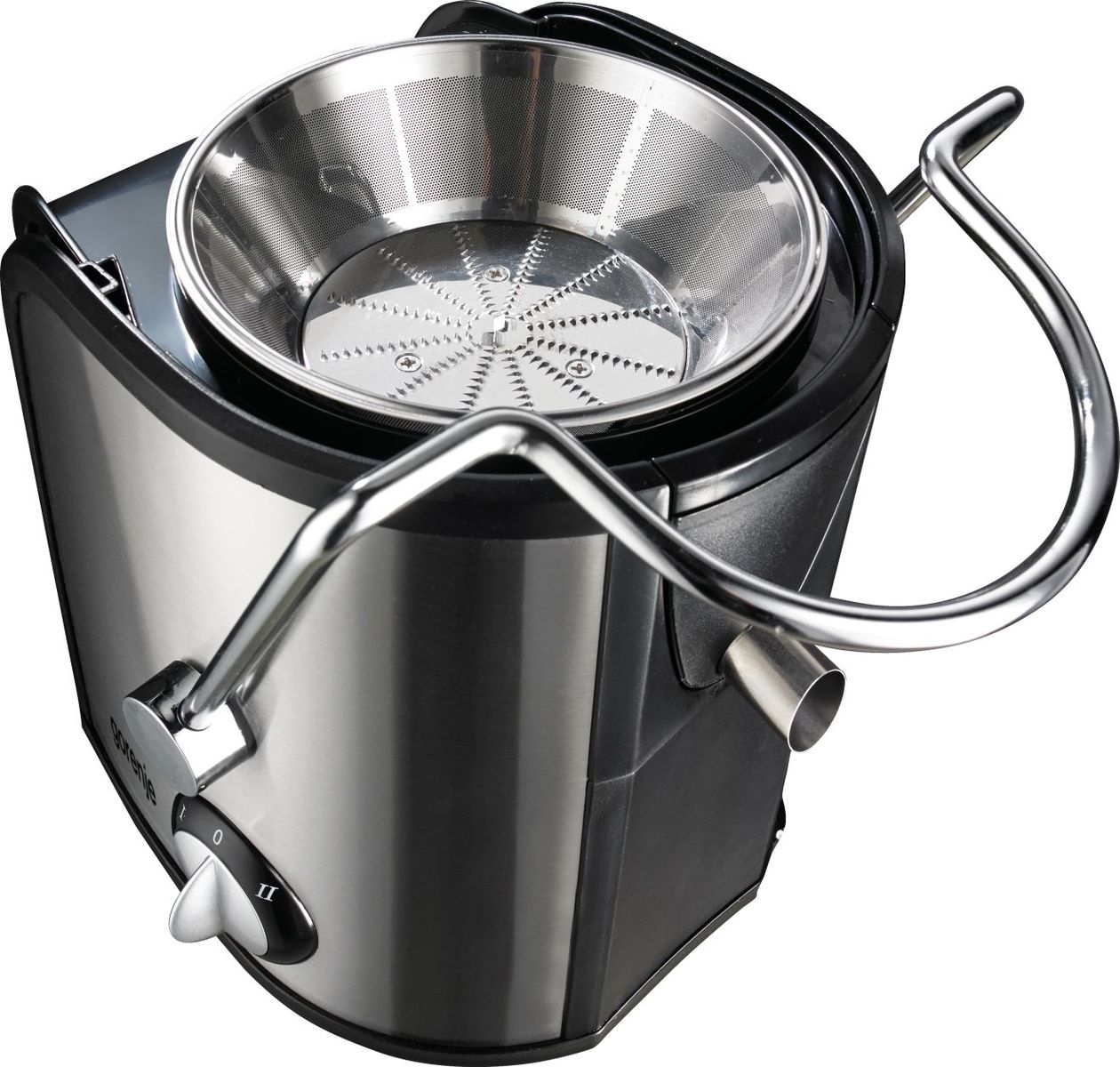 Gorenje Kitchen Juicer 800W 1.5L Pulp Container XL Tube JC805EII Inox/Black