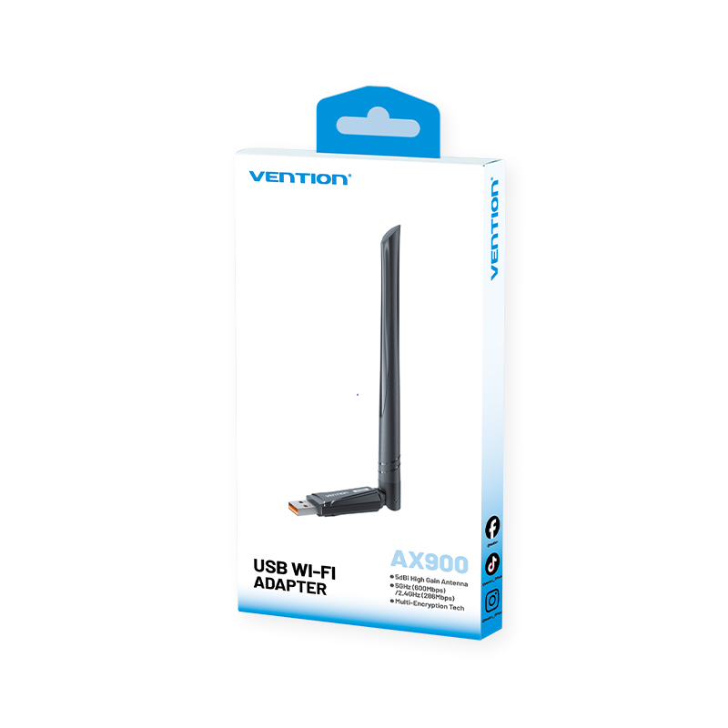Vention NETWORK USB WiFi Antenna AX900 Dual Band High Gain KDWB0