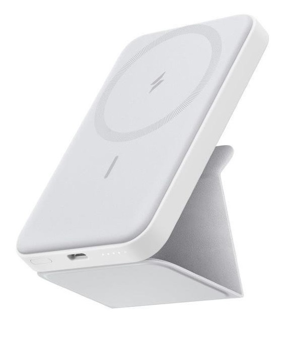 Anker PowerCore Mag-Go 5K Magnetic Powerbank with Stand White