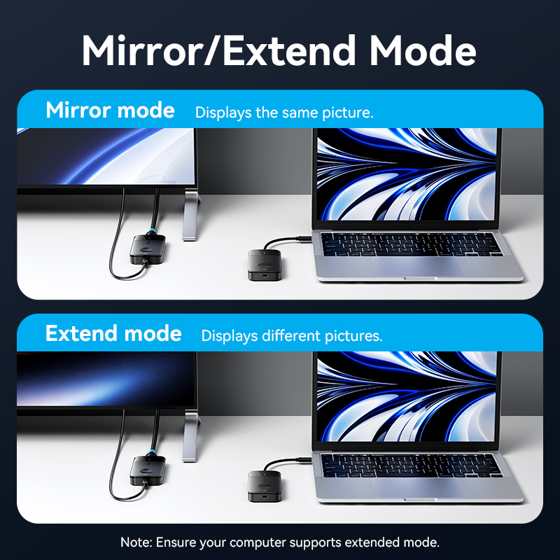 Vention HDMI Wireless Transmitter-Receiver HDMI to USB-C 4K30Hz ADOBB