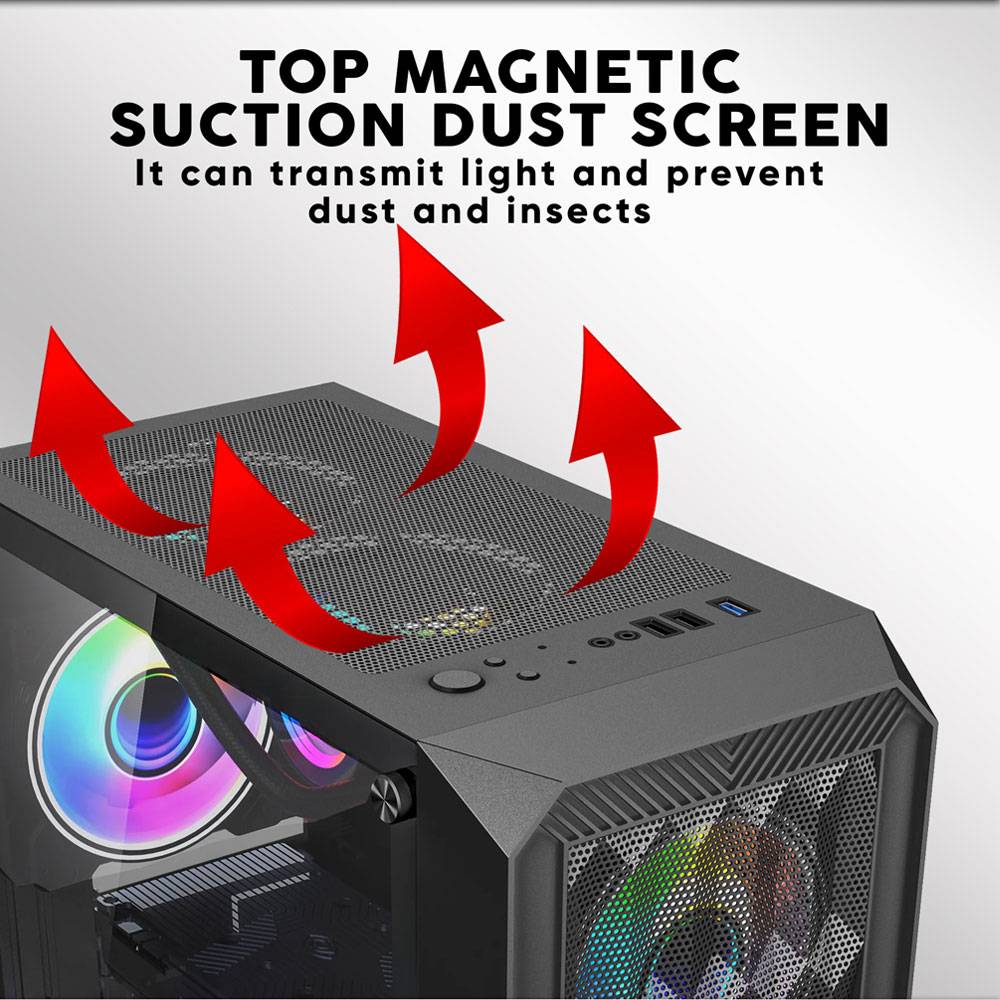 Armaggeddon Gaming Case ATX 4xARGB TRITRON PRO 100 White