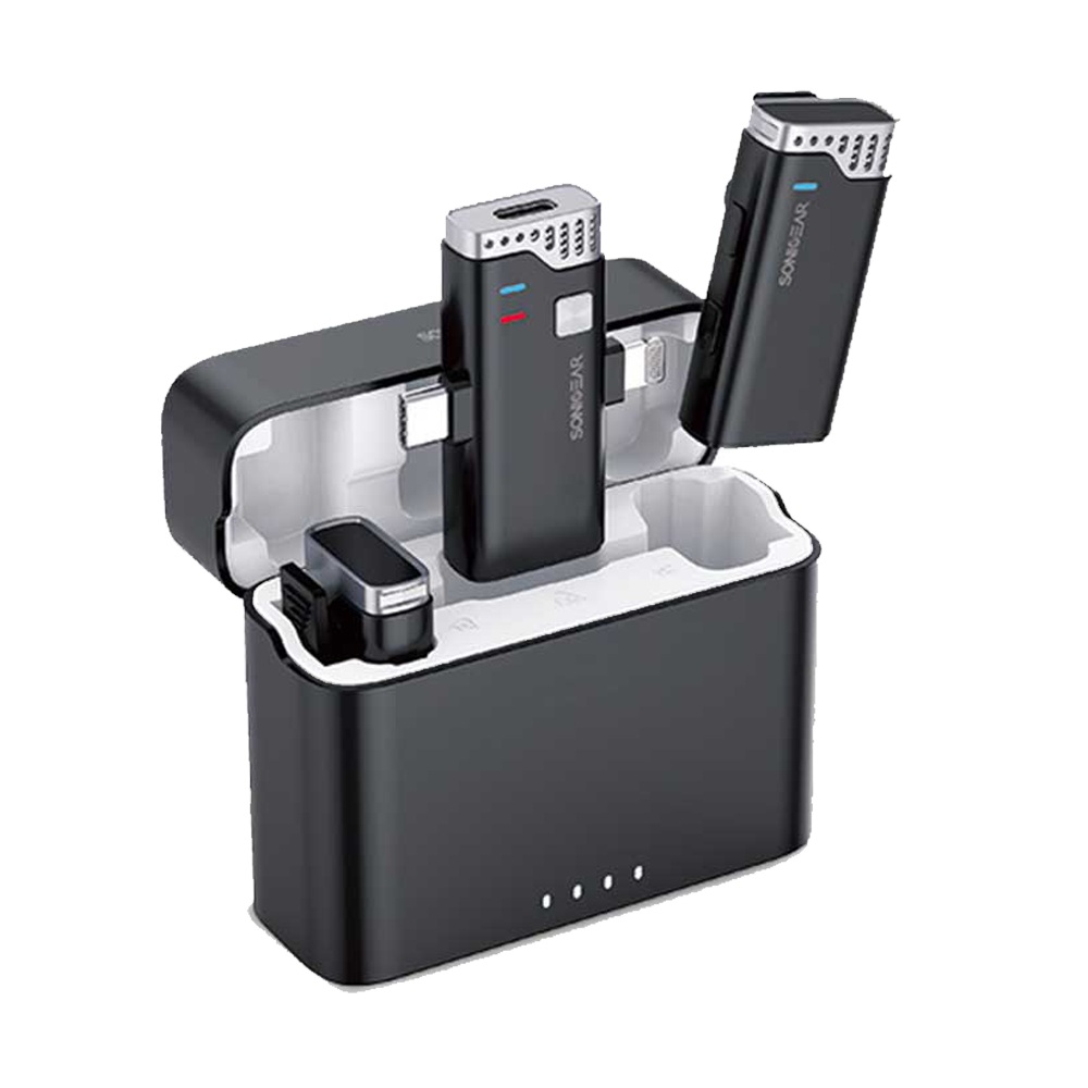 SonicGear Wireless 2x Lavalier ClipOn Microphones WLM3000 DUO