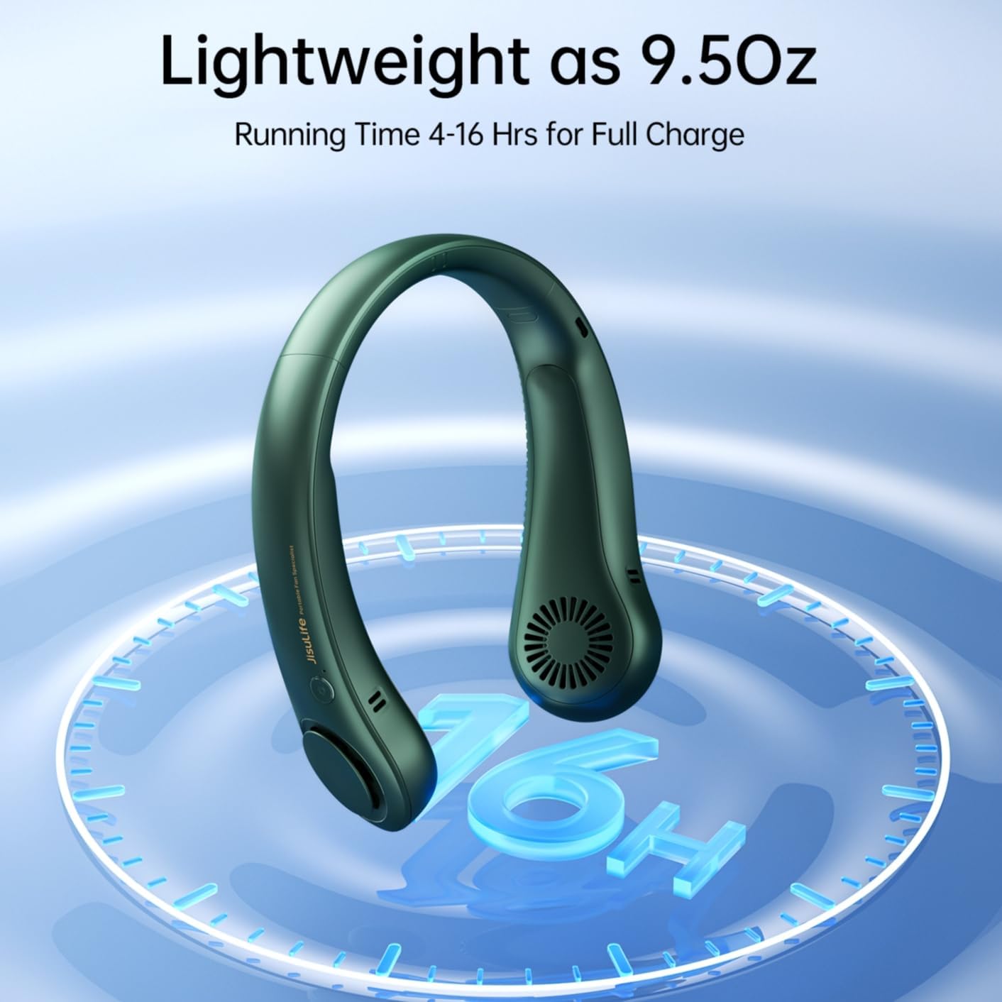 Jisulife Bladeless Turbine Neck Fan FA14 Green