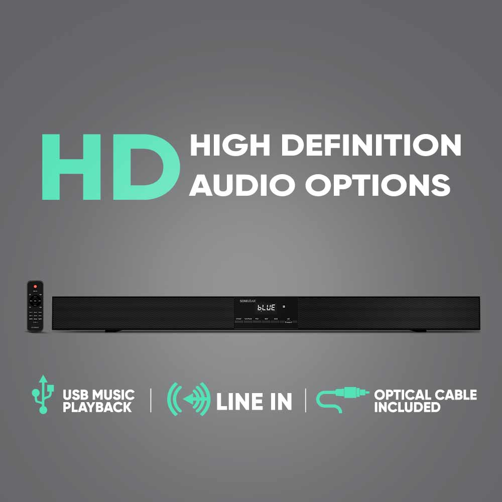 SonicGear BT3500 Soundbar with Subwoofer BT-USB-FM