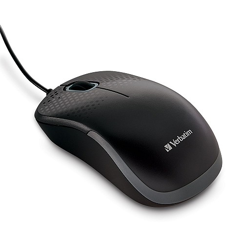 Verbatim Mouse Wired Optical Silent Black