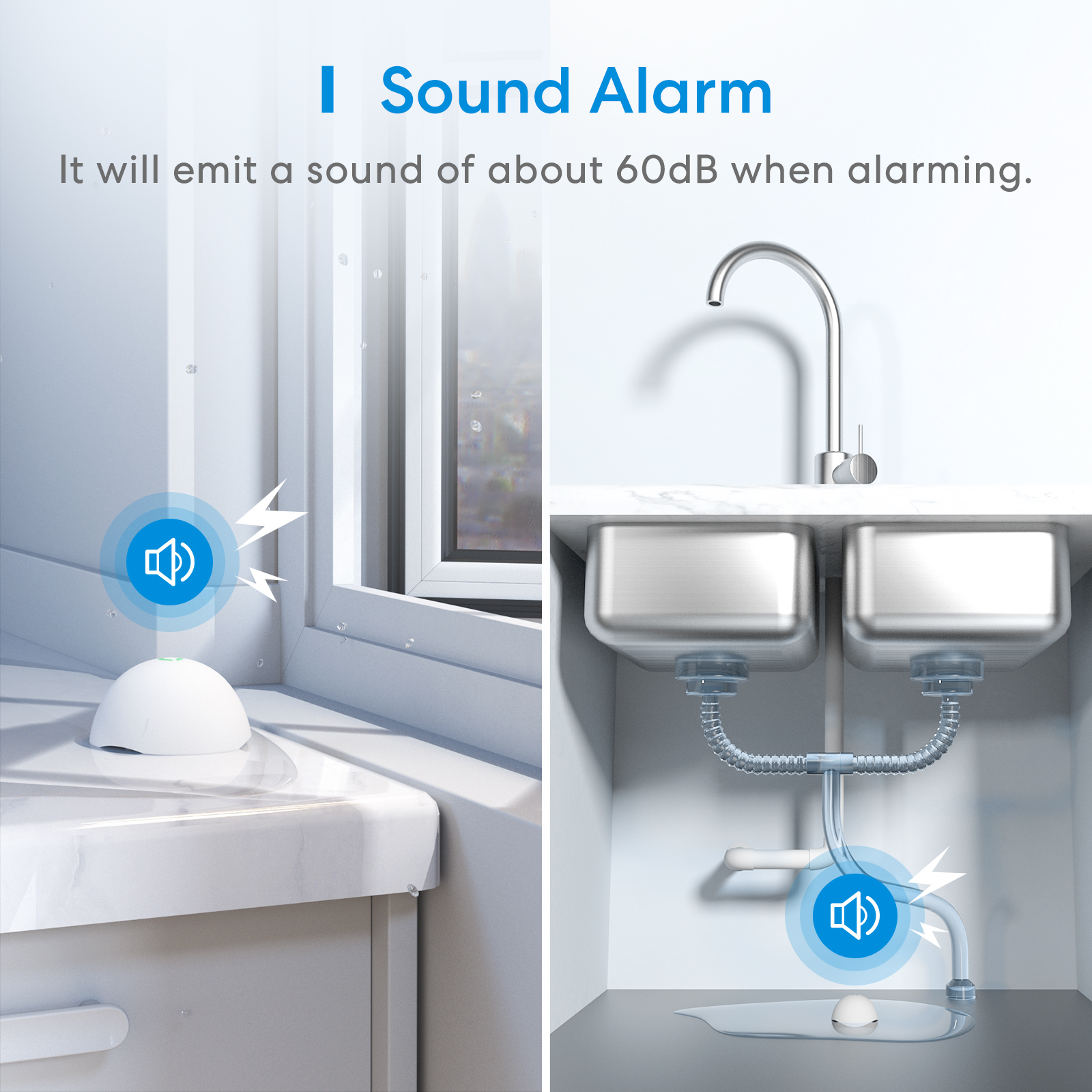 Meross Homekit Smart Water Leak Sensor MS400HK-UK
