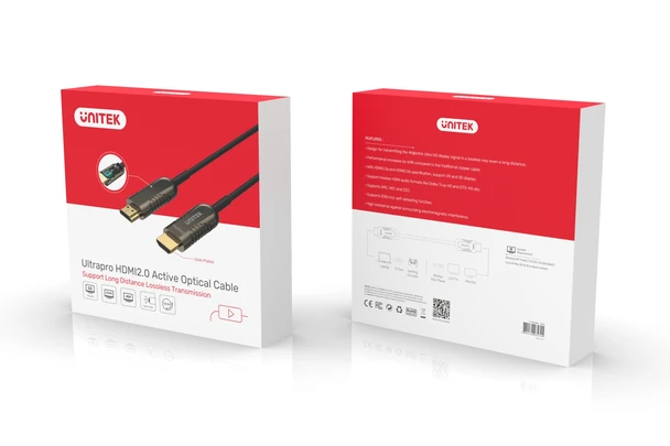 Unitek Y-C1028BK UltraPro HDMI V2.0 Active Optical Cable 10m