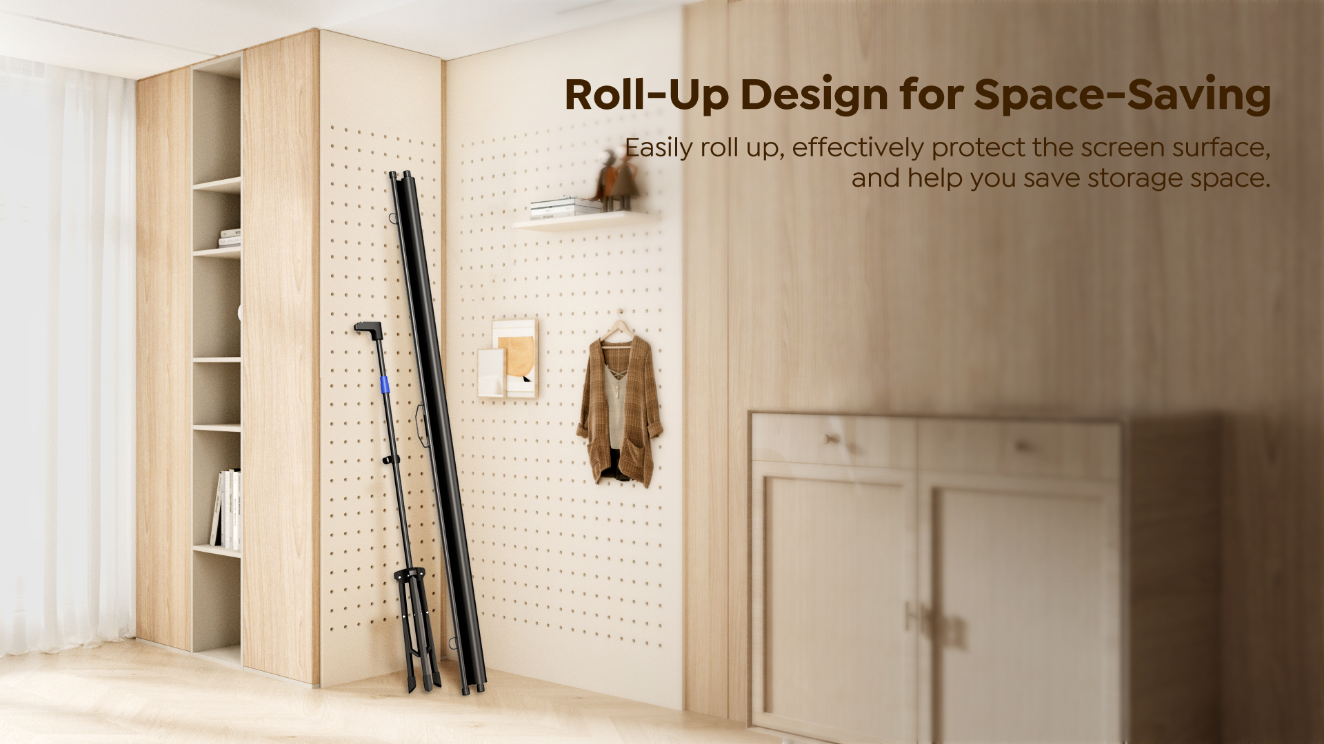 Yaber YS-100D Projector Tripod Screen 100''