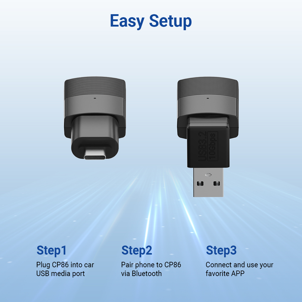 MINIX CAR Wired to Wireless CarPlay USB Dongle CP86