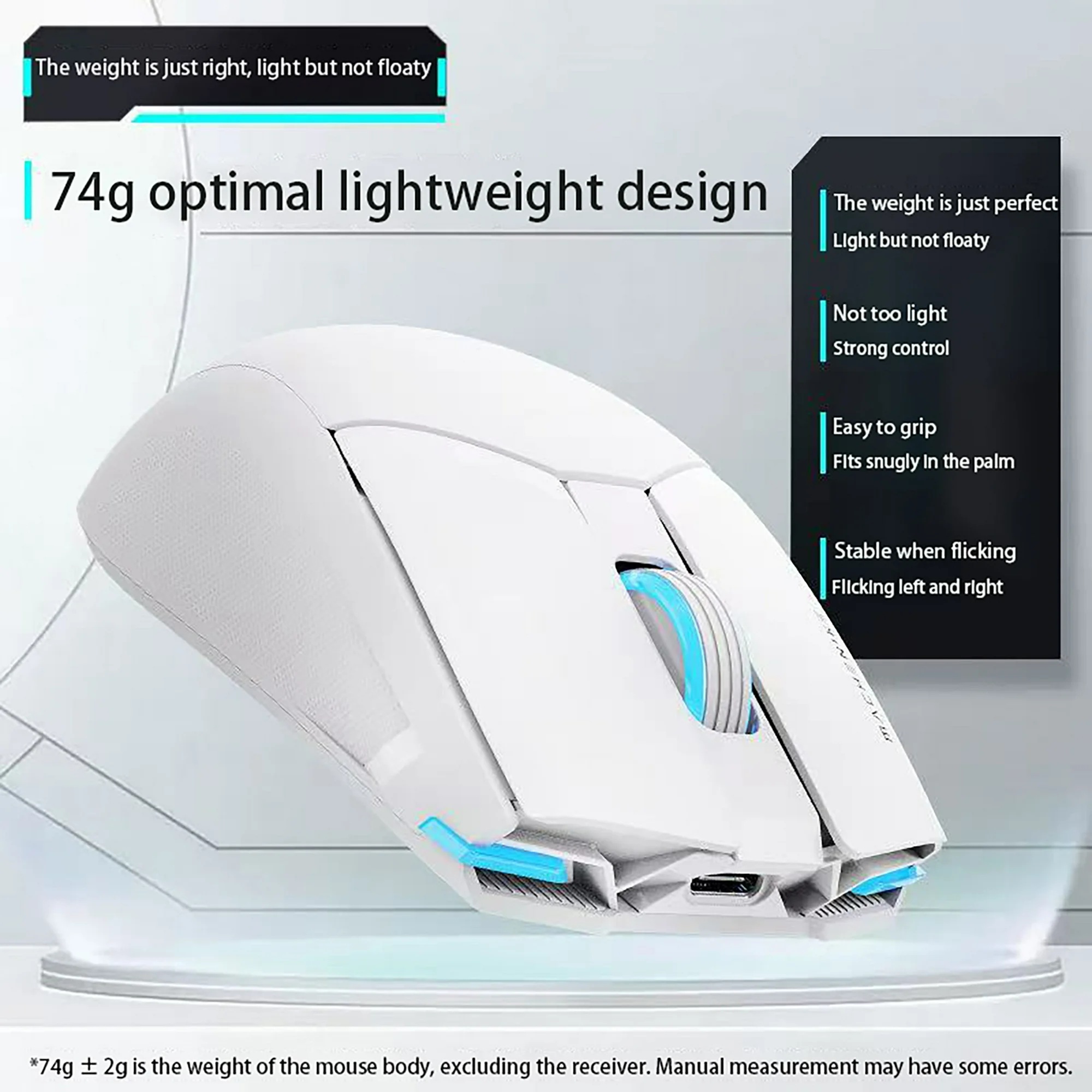 Machenike M7 Pro Wireless Gaming Mouse Blue
