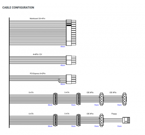 InterTech SL-500W Plus Power Supply