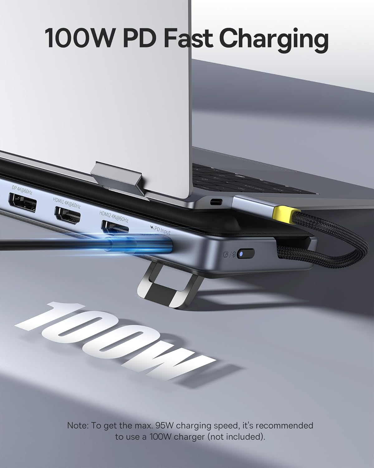 Baseus IT USB Hub 12-in-1 Laptop Docking Station 2xUSB-C/2x4KHDMI/1x4KDP/2xUSBC/3xUSB-A/SD/RJ45/PD100W