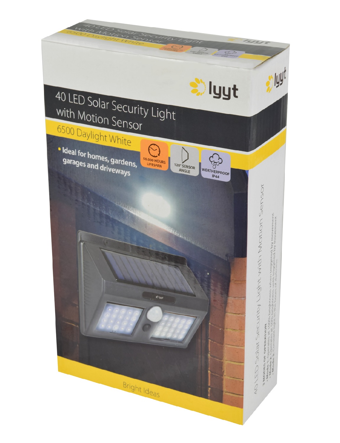 LYYT 40 LED Solar Security Light with Motion Sensor 154.843UK