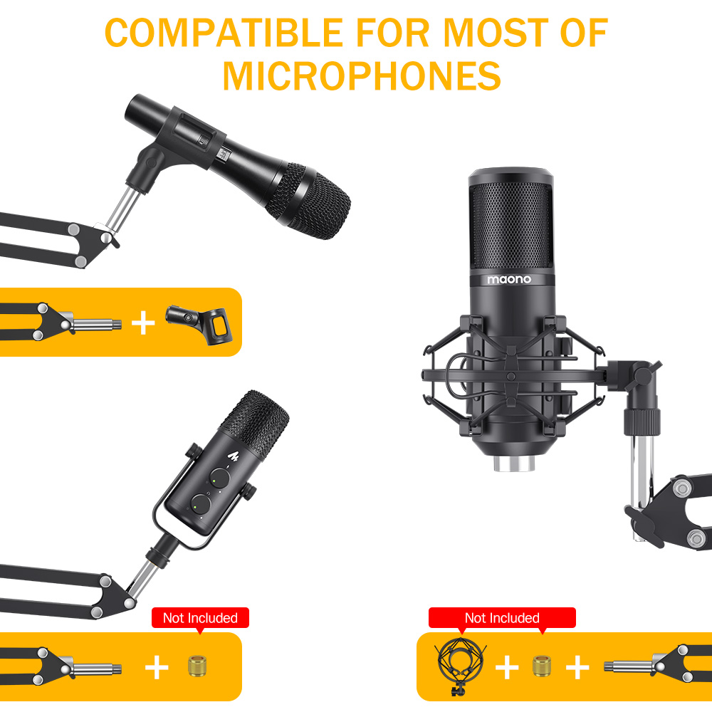 Maono AU-B01 Boom Arm Microphone Bracket Basic Version