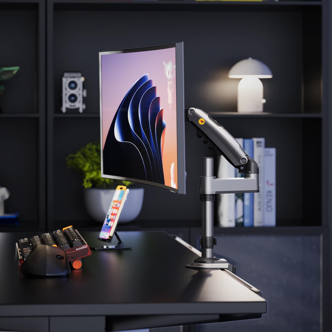 NBMounts H100 Single Arm Gas Desktop Monitor Mount (upgraded version)
