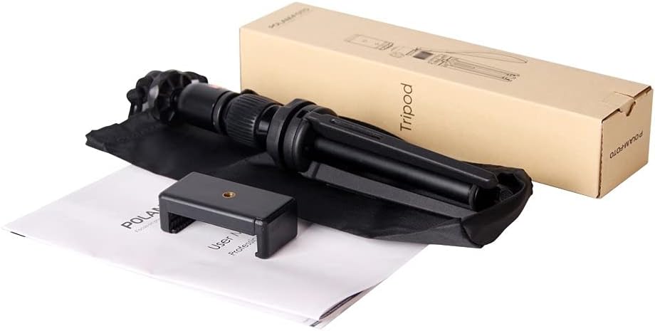 Mini Tripod-POLAM-FOTO 40cm Phone Tripod Desktop Tripod with Phone Holder