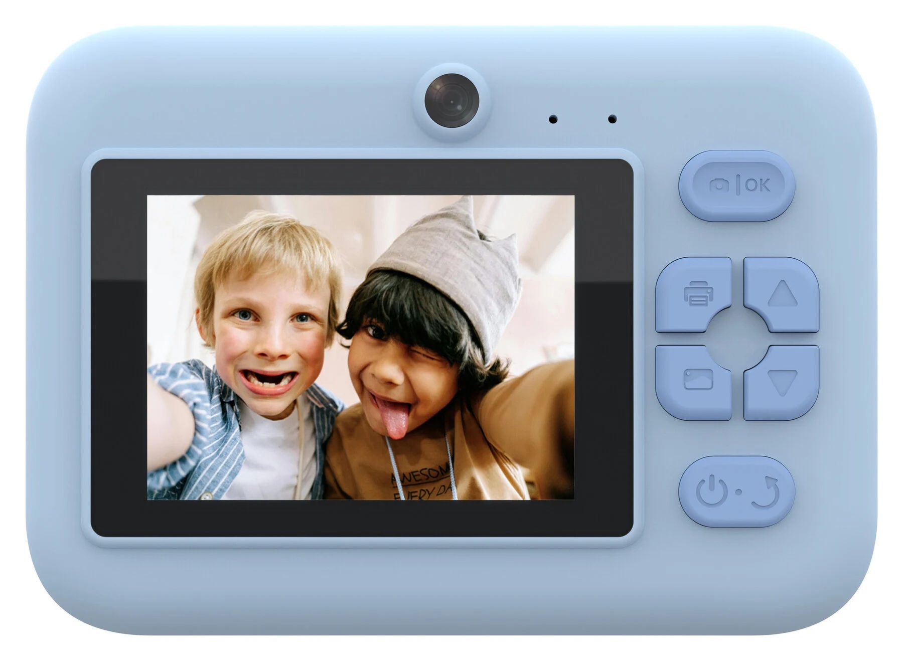Denver KIDS Photo Digital Instant Camera 48MP Thermal Print & BT Print KPC-1374BTBU Blue
