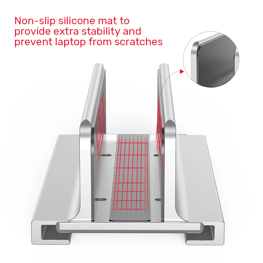 Unitek Stand for Laptop Adjustable Vertical Holder OT172GY