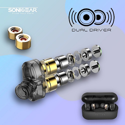 SonicGear EARPUMP TWS 7 HYPERBASS Black