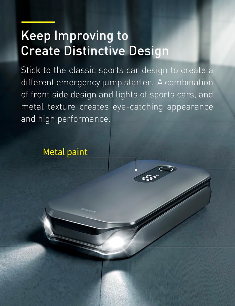 Baseus Car Jump Start Booster & Powerbank 12000mAh 1000A V.2