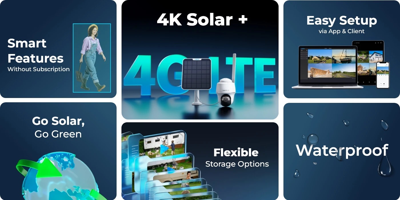 Reolink BP4G G440 (GO PT Ultra) Outdoor 4G PTZ 4K Battery Camera