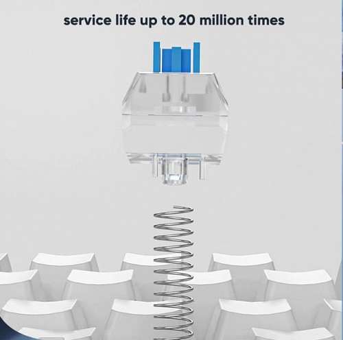 Armaggeddon MKA-1C NEO 61-Key BROWN Keyboard White