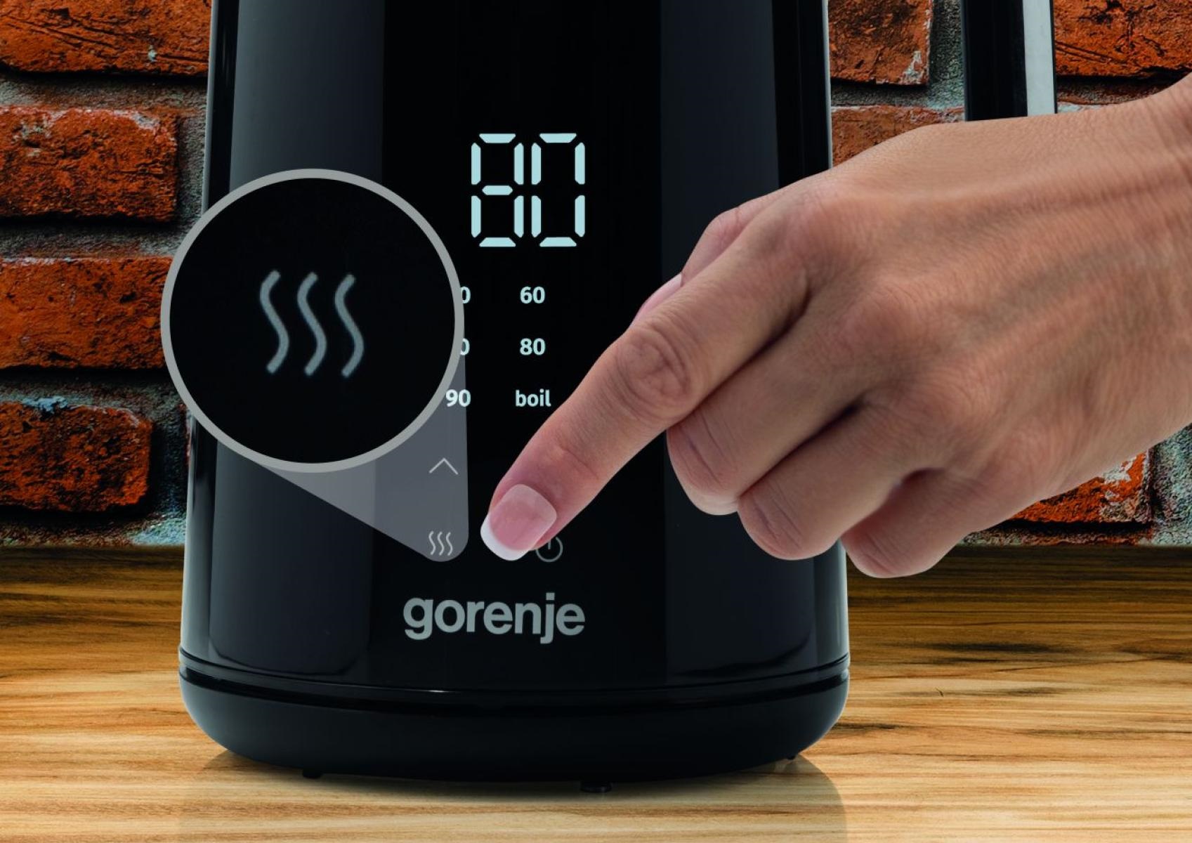 Gorenje Kitchen Kettle 2200W 1.5L Cool Touch & Temperature Control K17DWD