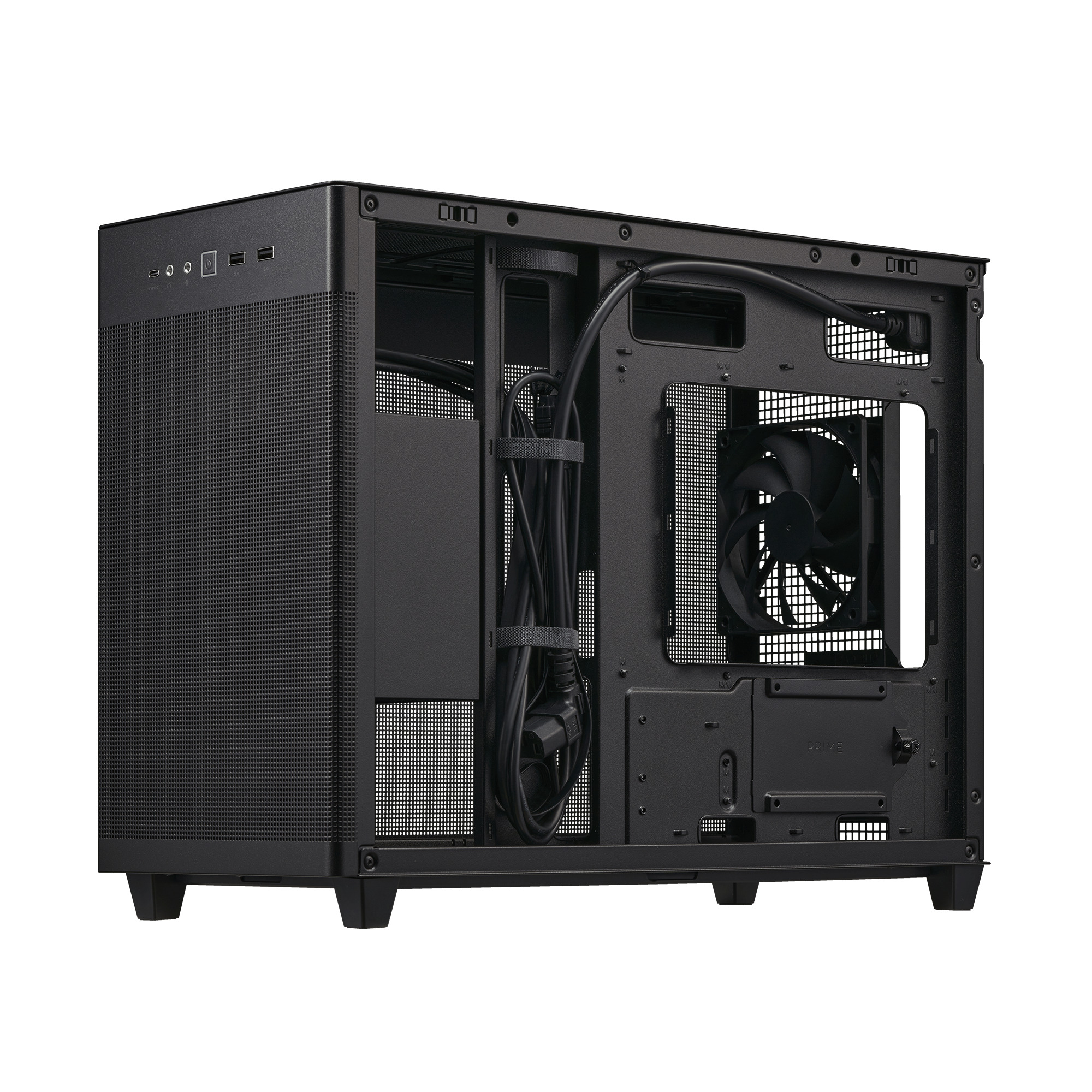 ASUS PC Case mATX Mesh Panel USB-C PRIME AP201 Black
