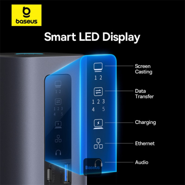 Baseus Spacemate Series 10-in-1 Docking Station Dual Display for MAC