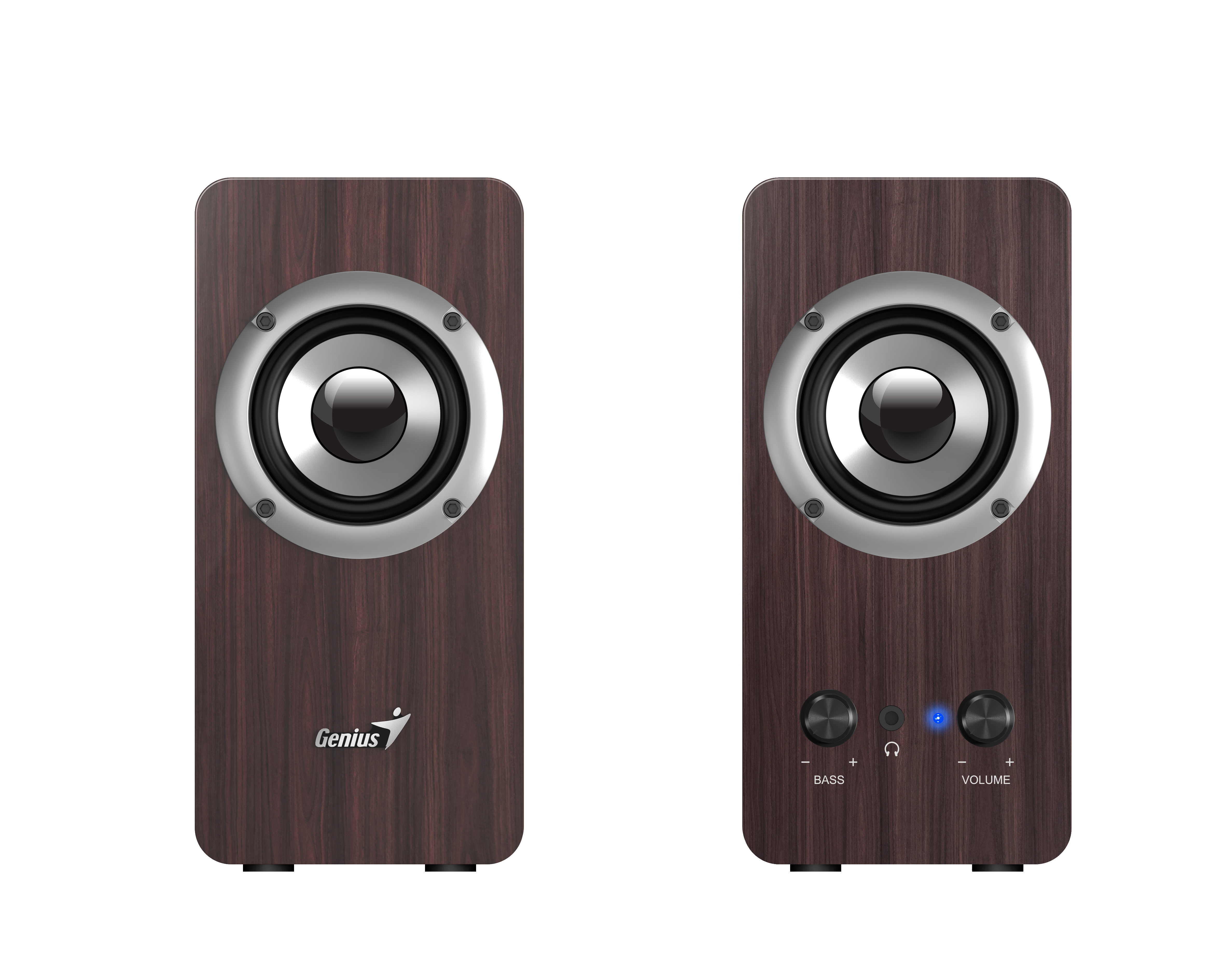 Genius PC Speakers 2.0 16W SP-HF400 Brown Wood