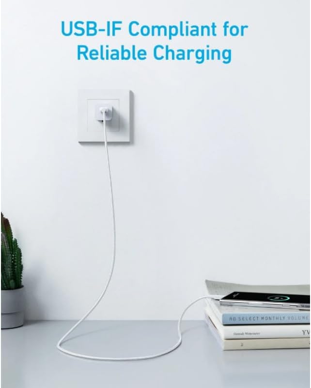 Anker Mobile Cable USB C to  USB C 322 White