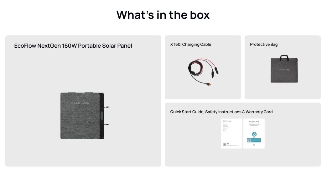 EcoFlow SPP Solar Panel Portable NextGen 160W with Metal Stand