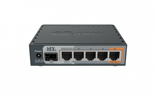 MikroTik RB hEX S 5-Port Gigabit Router with 1 x SFP RB760iGS