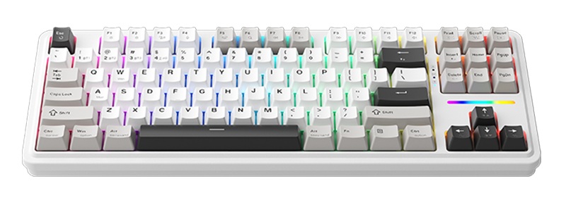 Machenike Wireless Gaming Keyboard ,Wired,Bluetooth,2.4G, Linear Silver Switches,4000 mAh battery, KG87