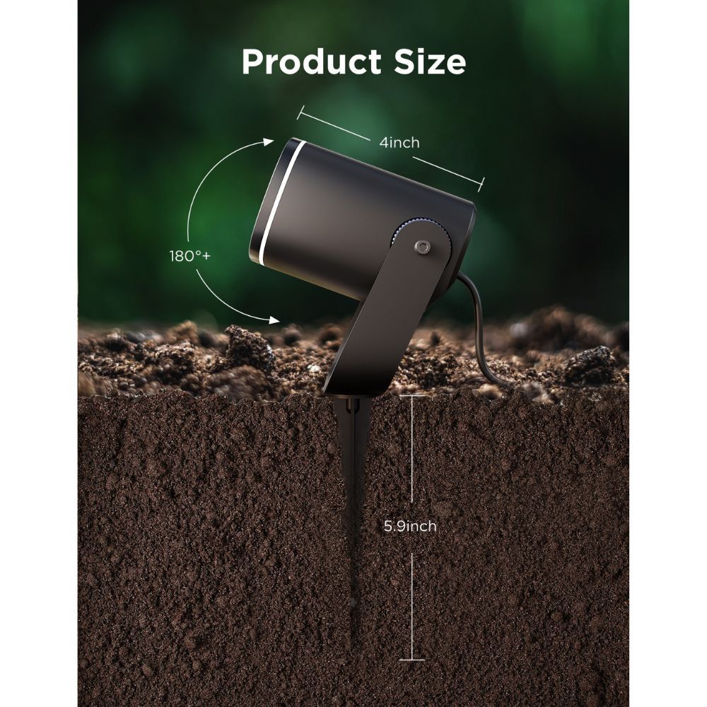 Govee Outdoor Smart Garden Spotlights IP67 RGBICWW H7093311 (2pack)