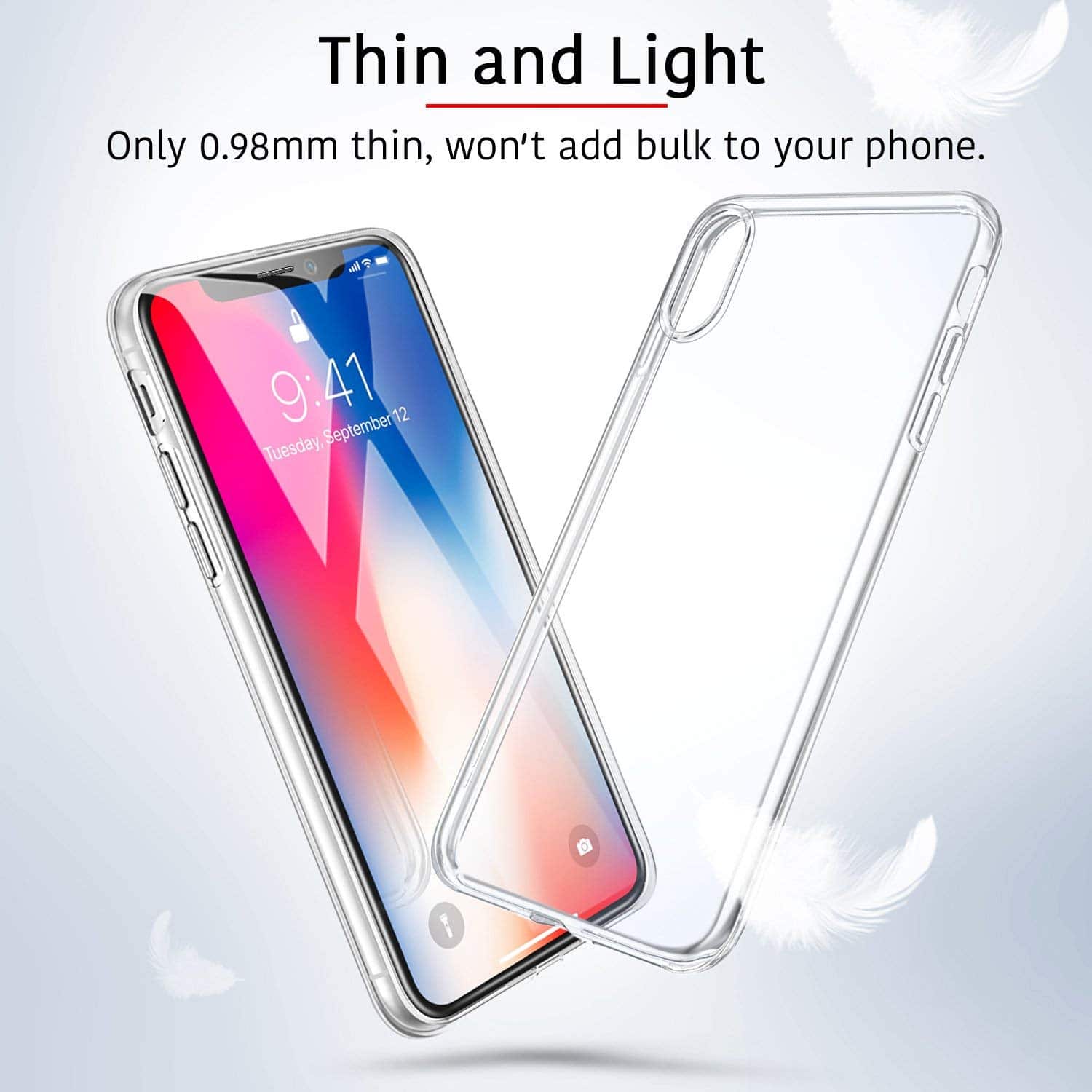 ESR Essential Zero Clear Case for Iphone XS/X