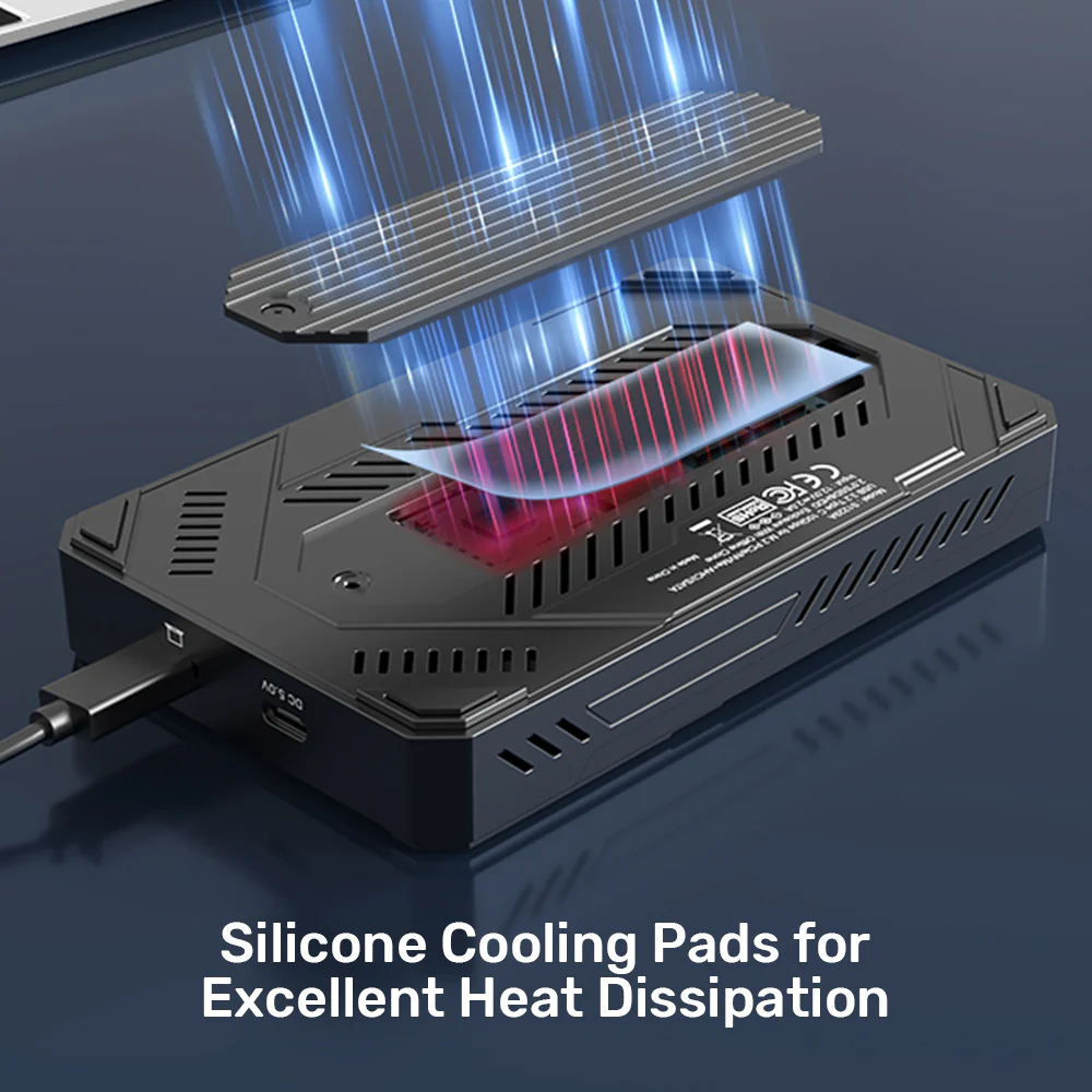 Unitek USB-C M.2 NVMe & 2.5'' SATA 10Gbps Dual Enclosure S1229C