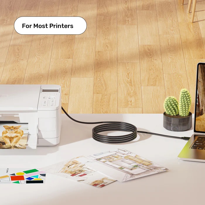 Unitek USB-C 2.0 to USB-B Printer Cable 5.0m