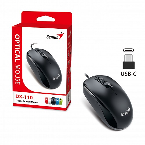 Genius Mouse Wired USB-C DX-110 Black
