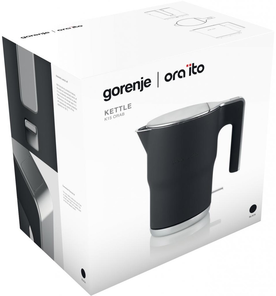 Gorenje Kitchen Kettle 2400W 1.5L Cool Touch K15ORAB