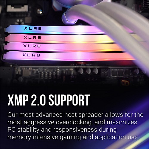 PNY XLR8 EPIC-X RGB DIMM DDR4 3200MHz 32GB (2X16GB) Desktop RAM