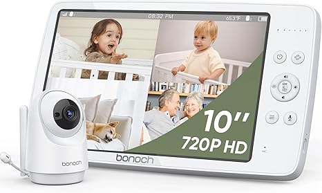 Bonoch BBM07 Portable Baby Monitor 10'' PTZ Camera+Audio No WiFi