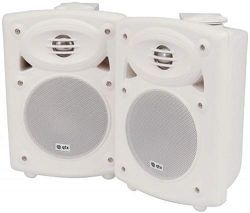 QTX QR5B Active Onwall Speakers Pair 5.25'' 2x20W White 178.201UK