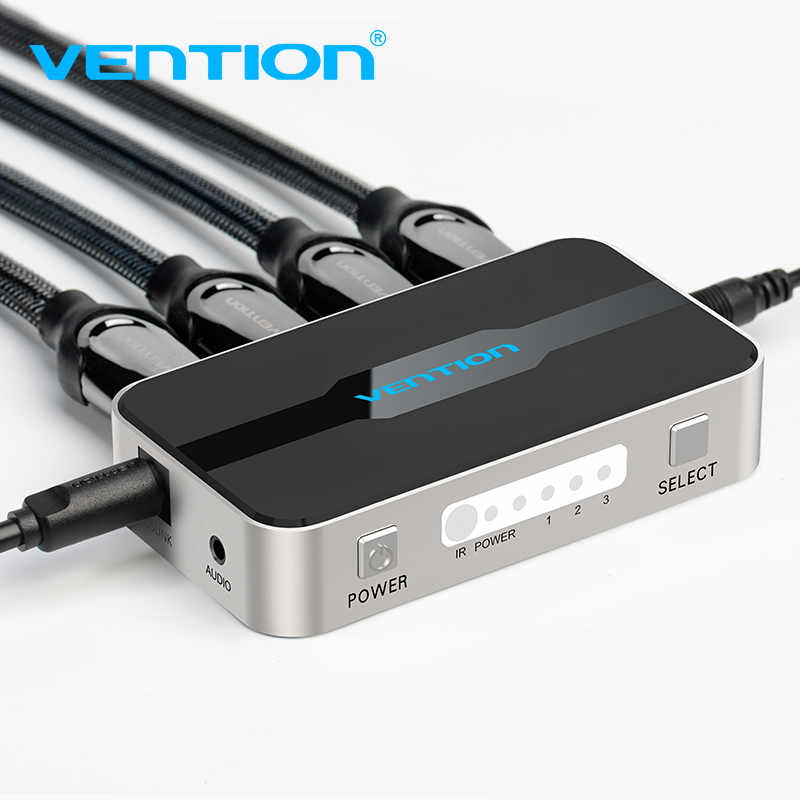 Vention HDMI Switch 3-Port 4K 1.4 with Audio Separation AFJH0