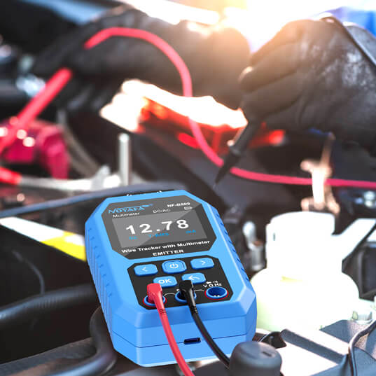 Noyafa Wire Tracker & Digital Multimeter with Cable Length Measurement, PoE Testing, NCV Detection, and LCD Display NF-B509
